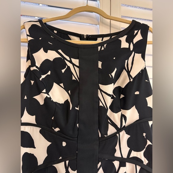 BLACK AND WHITE DRESS XL POLYESTER - Picture 2 of 6